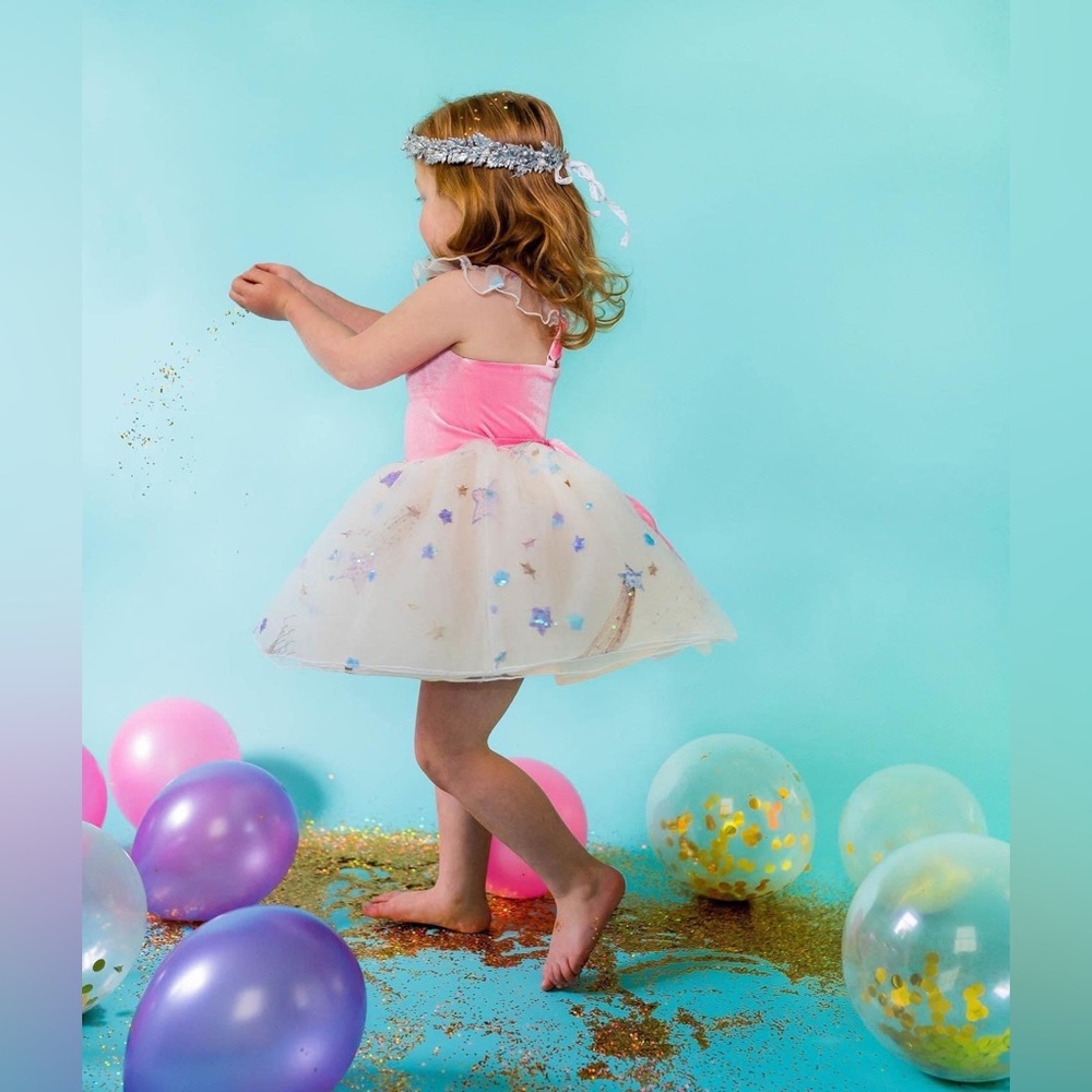 Love and Grow Pink Birthday Dress Size 3 - Picture 1 of 3